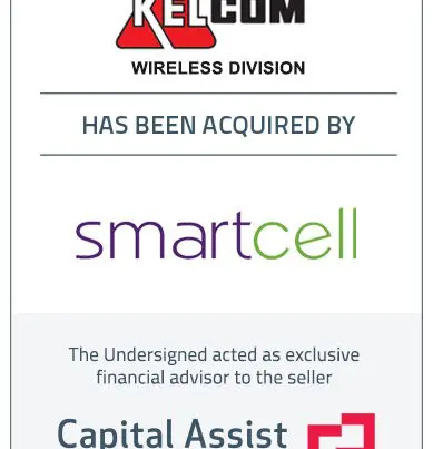 Capital Assist (Valuation) Inc. advises KELCOM Wireless Ltd. on its sale to SmartCell Communications Inc.