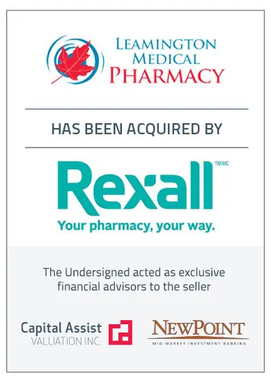 Transaction Announcement: Leamington Medical Pharmacy