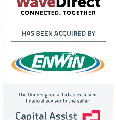 Capital Assist (Valuation) Inc. advises WaveDirect Telecommunications Ltd. on its sale to ENWIN Energy Ltd.